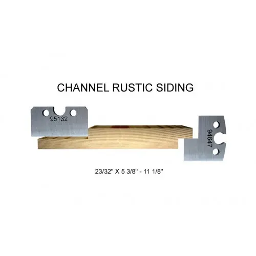 Channel rustic siding