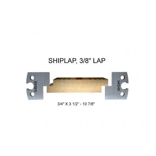 Shiplap, 3/8” lap